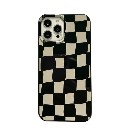 Black White Plaid Case