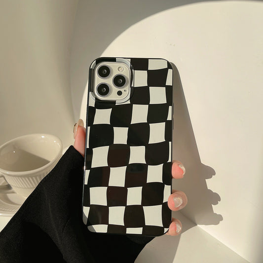 Black White Plaid Case