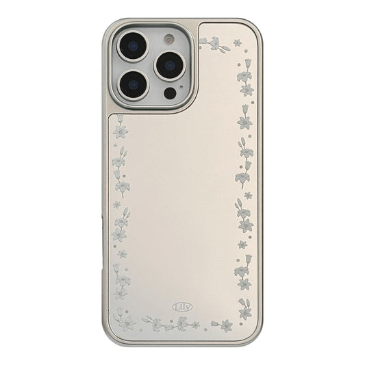 Silver Mirror Case